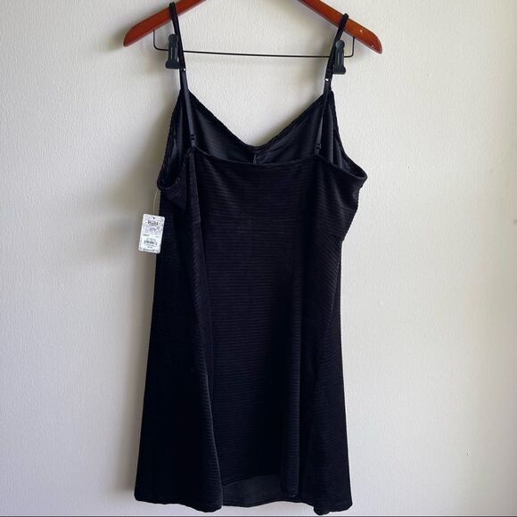 NWT Mudd Velvet Black Tank Layering Dress - Picture 3 of 5